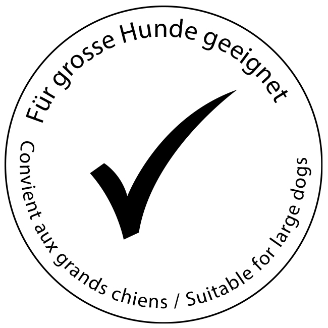 Für grosse Hunde geeignet